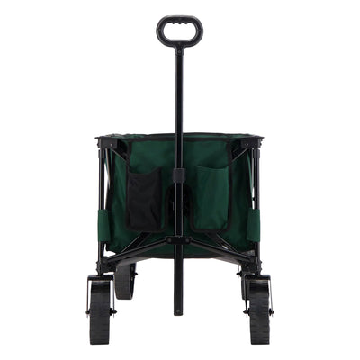 Woods Collapsible Garden Utility Wagon Cart, Supports Up to 225lbs,Green (Used)