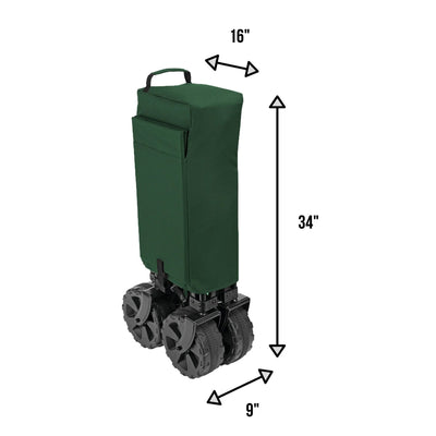 Woods Collapsible Garden Utility Wagon Cart, Supports Up to 225lbs,Green (Used) - VMInnovations