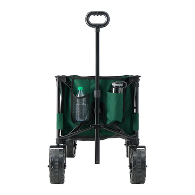 Woods Collapsible Utility Wagon Cart, Supports Up to 225lbs,Green (Open Box)