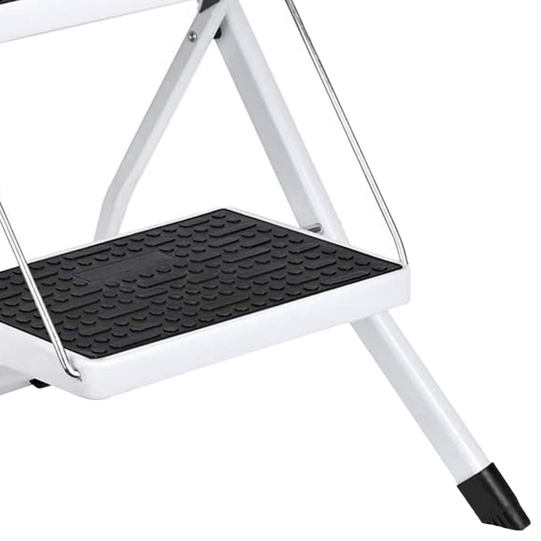 Delxo Steel Folding 2 Mini Stepladder w/Non-Skid Stair & Carry Handle (Open Box) - VMInnovations