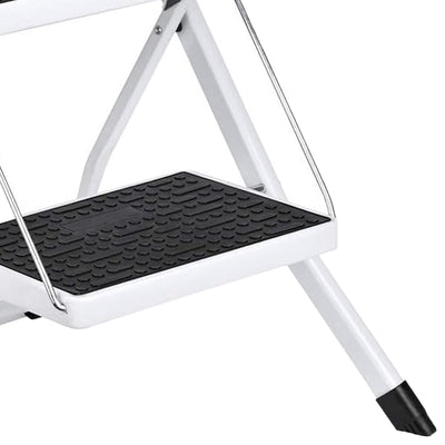 Delxo Steel Folding 2 Mini Stepladder w/Non-Skid Stair & Carry Handle (Open Box) - VMInnovations