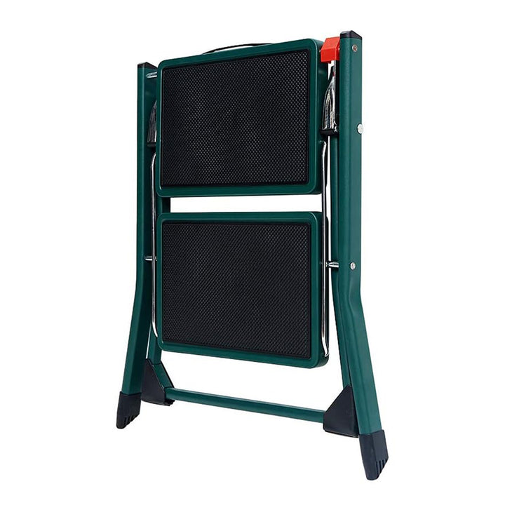 Delxo Foldable Steel 2 Step Stool Step Ladder w/Non Slip Wide Pedal, Green(Used) - VMInnovations