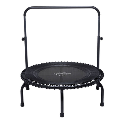 JumpSport 350i 39" Fitness Trampoline and Handle Bar with 30 Adjustable Bungees