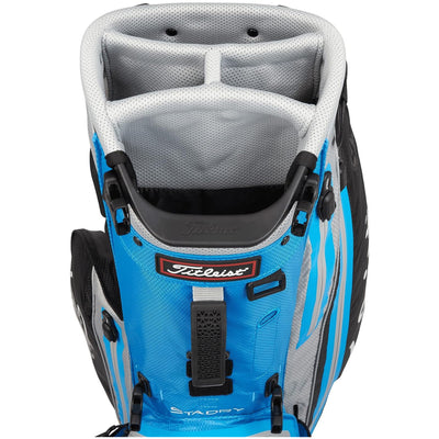 Titleist 4 StaDry Waterproof Golf Bag w/Stand & Strap, Dorado/White (Open Box)