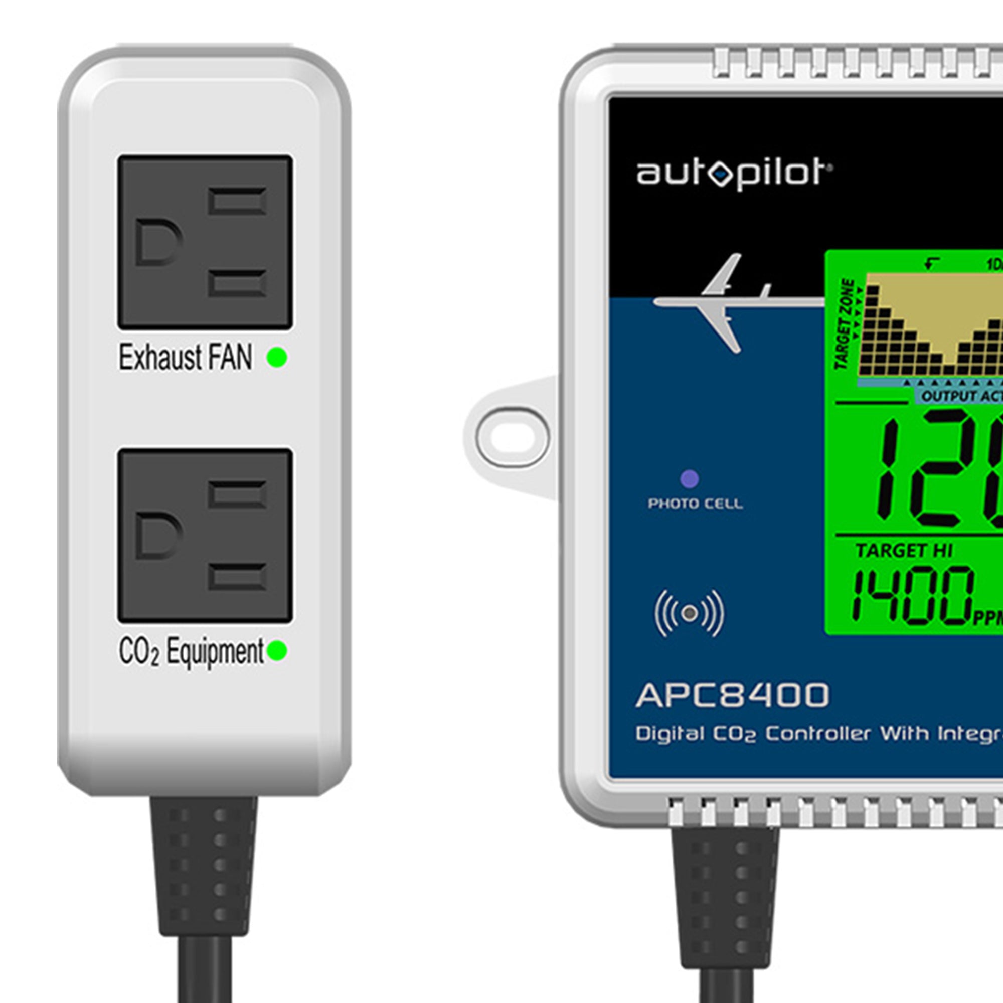 Autopilot CO2 Level Controller w/Integrated Sensor & Power Cord(Open Box) - VMInnovations