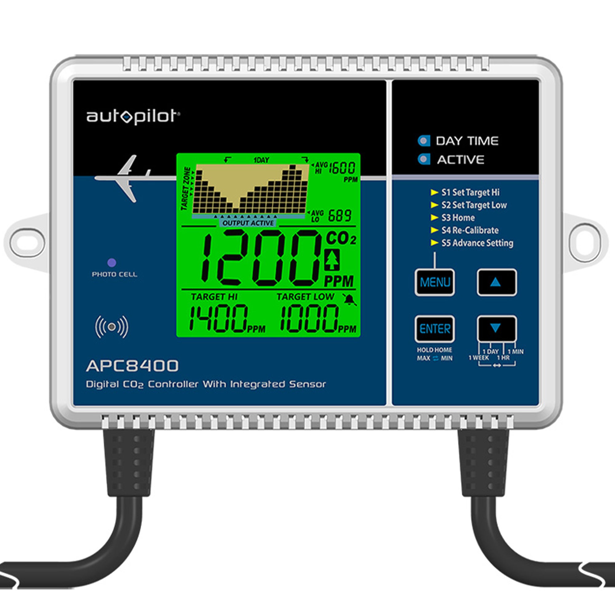 Autopilot CO2 Level Controller w/Integrated Sensor & Power Cord(Open Box) - VMInnovations
