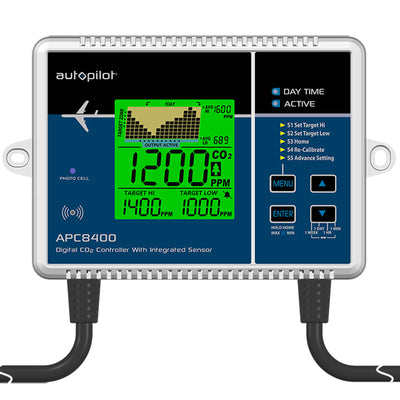 Autopilot Digital CO2 Level Controller with Integrated Sensor and Power Cord