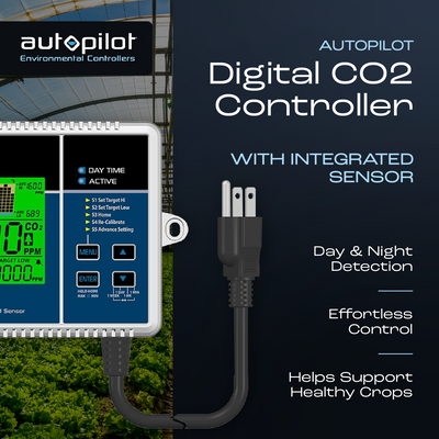 Autopilot CO2 Level Controller w/Integrated Sensor & Power Cord(Open Box) - VMInnovations