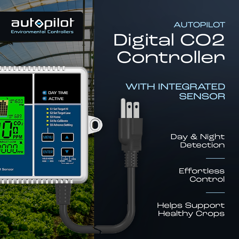 Autopilot CO2 Level Controller w/Integrated Sensor & Power Cord(Open Box)