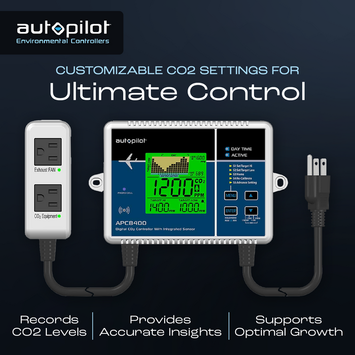 Autopilot CO2 Level Controller w/Integrated Sensor & Power Cord(Open Box)