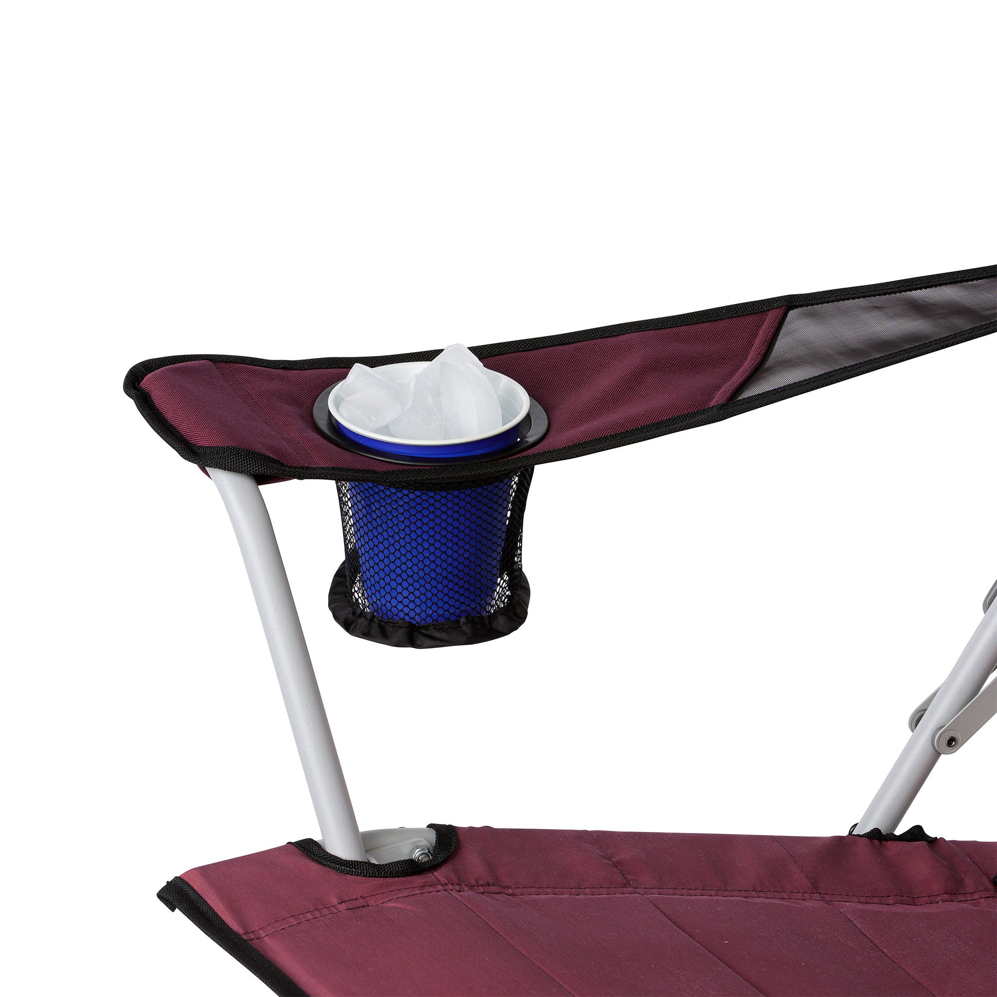 CORE Portable Outdoor Camping Folding Chair w/Carry Storage Bag, Wine (3 Pack) - VMInnovations