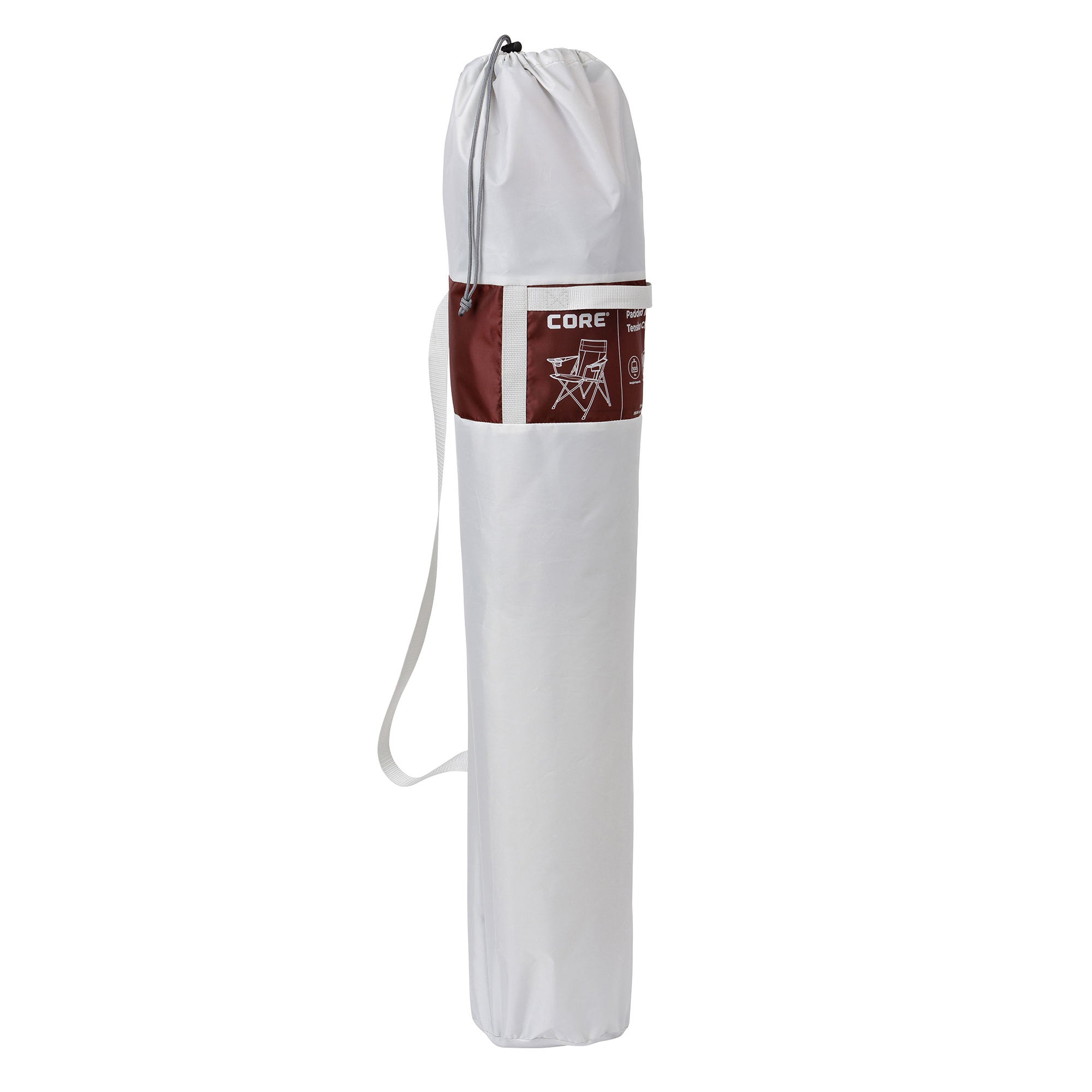 CORE Portable Outdoor Camping Folding Chair w/Carry Storage Bag, Wine (6 Pack) - VMInnovations