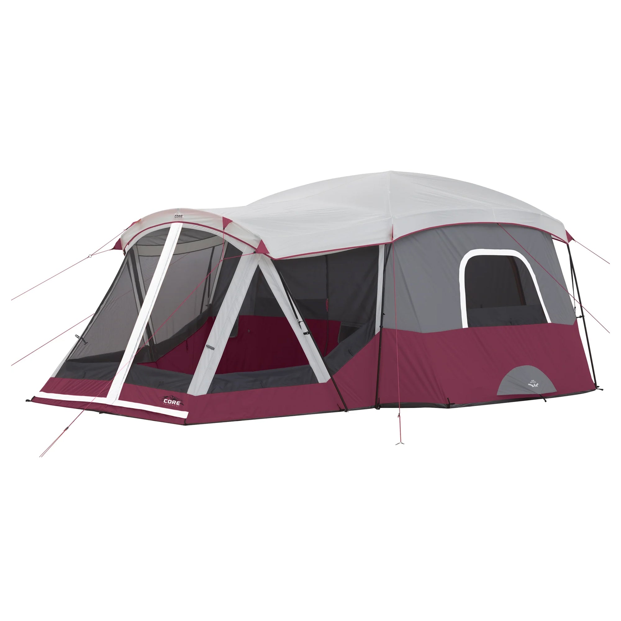 CORE 2 Pack 300 Pound Capacity Polyester Padded Arm Chair & Instant Cabin Tent - VMInnovations