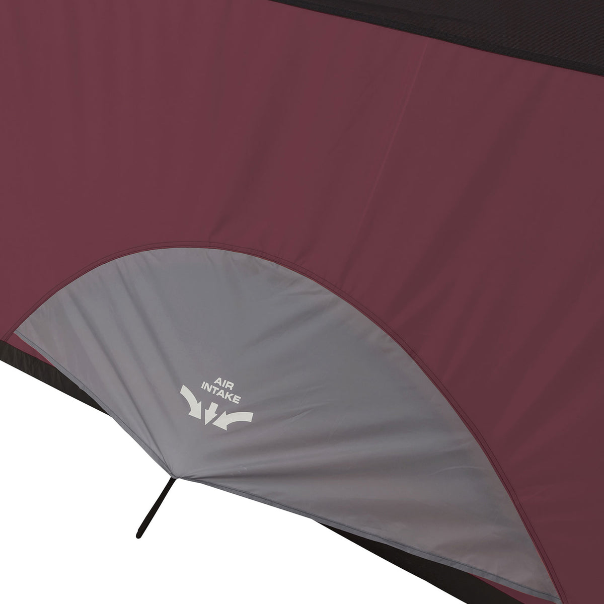 CORE Extended Dome 16 x 9' 9 Person Camping Tent with Air Vents, Red (6 Pack) - VMInnovations