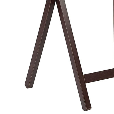 PJ Wood Portable Folding TV Snack Tray Table Desk Stand, Espresso (6 Piece Set) - VMInnovations