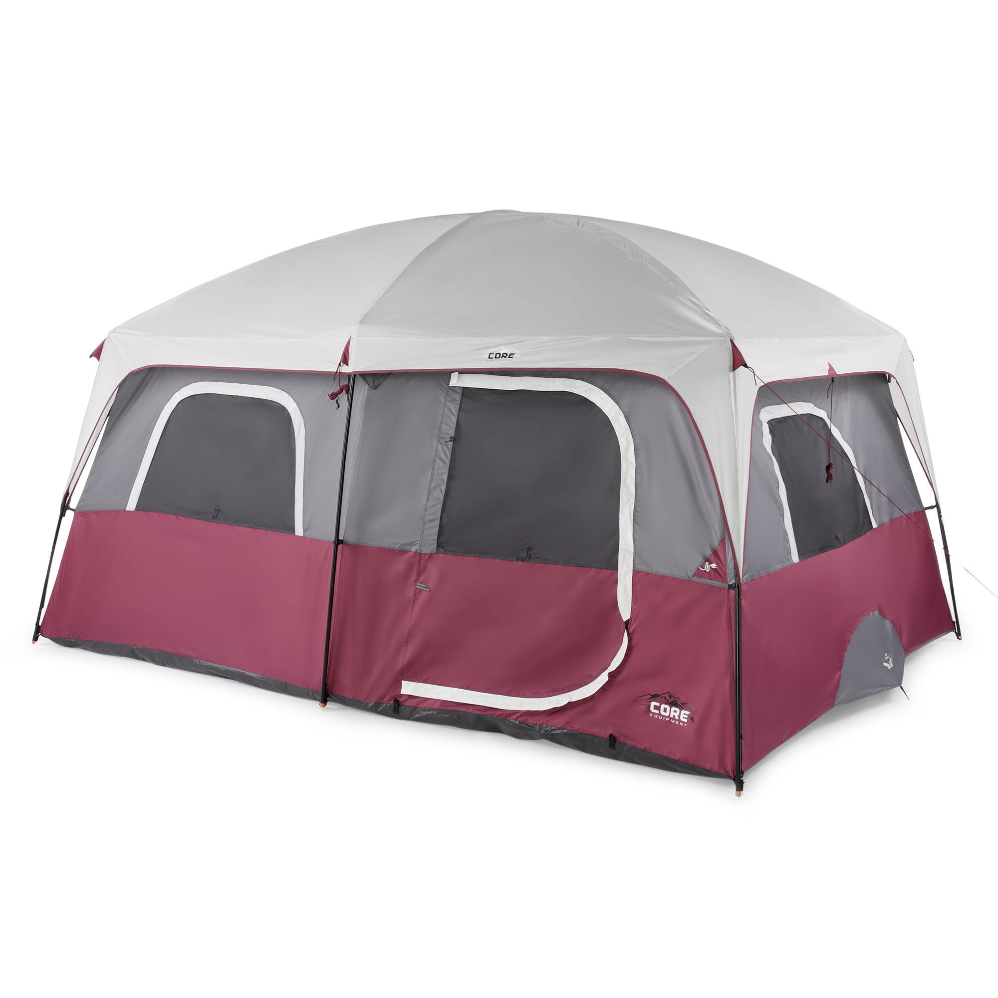 CORE Set of 2 Padded Folding Chair w/Straight Wall 14x10' 10 Person Cabin Tent