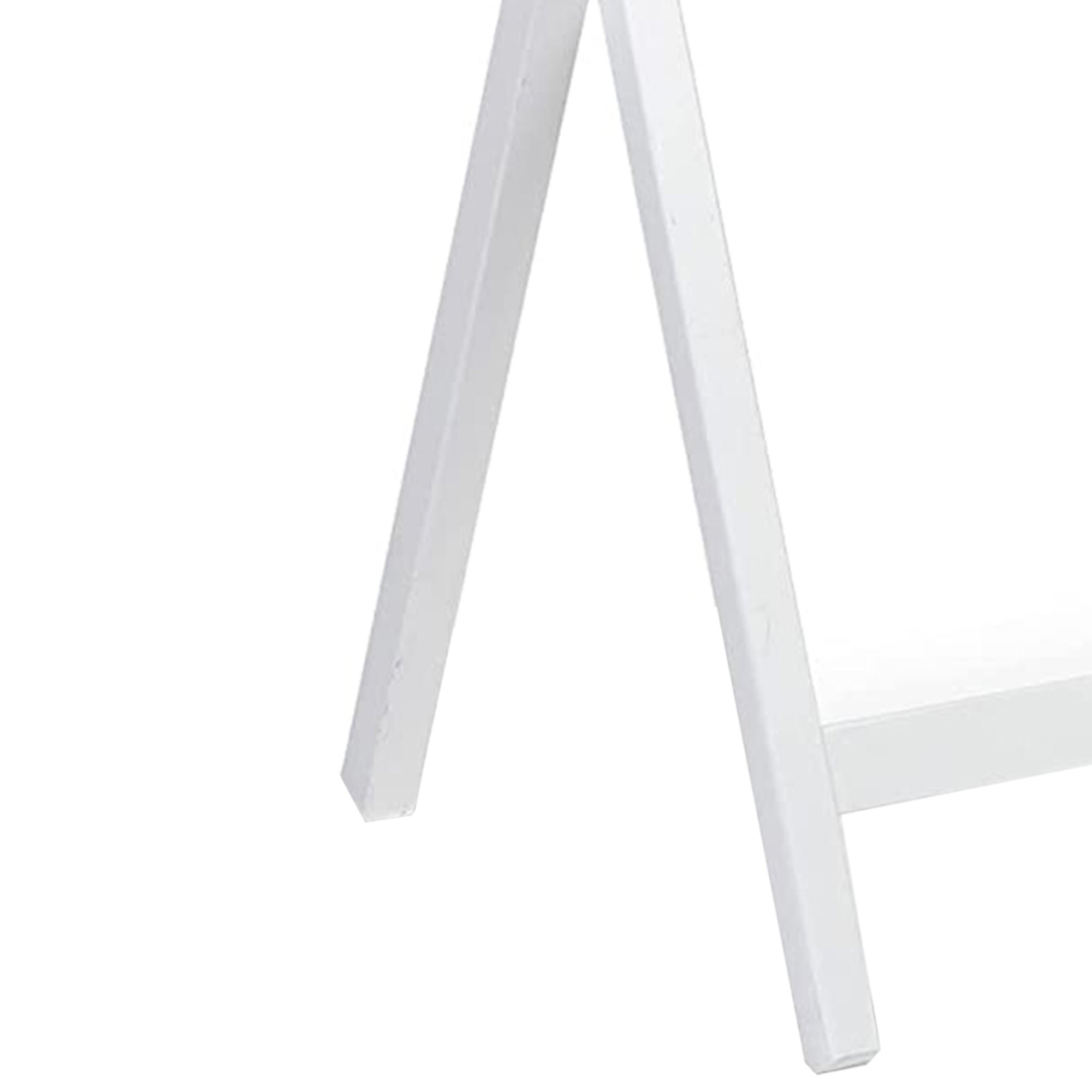 PJ Wood Portable Folding TV Snack Tray Table Desk Stand, White (4 Piece Set) - VMInnovations
