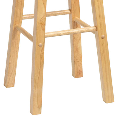 PJ Wood Classic Round Seat 29" Tall Kitchen Counter Stools, Natural (Set of 10) - VMInnovations