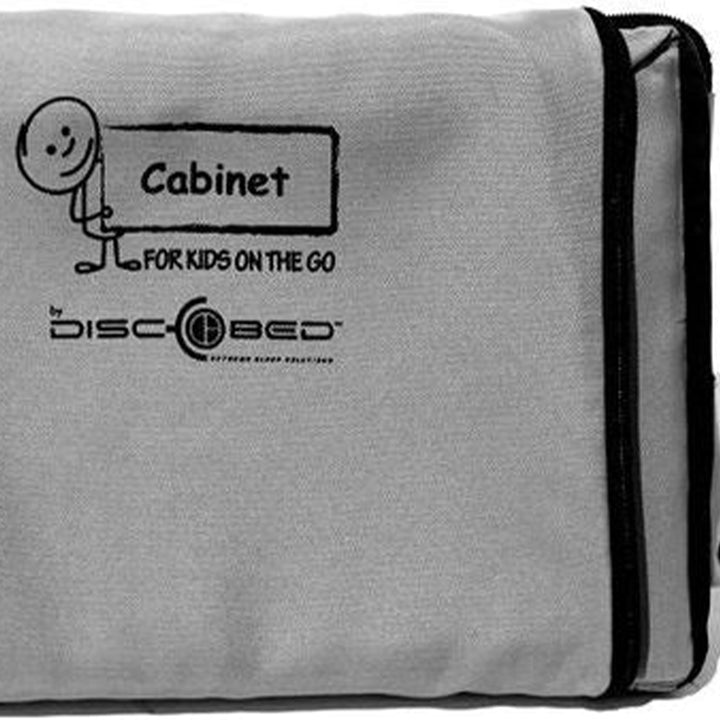 Disc-O-Bed Kid-O-Bunk Camping Cots Storage Cabinet for Travel, Grey (Open Box)