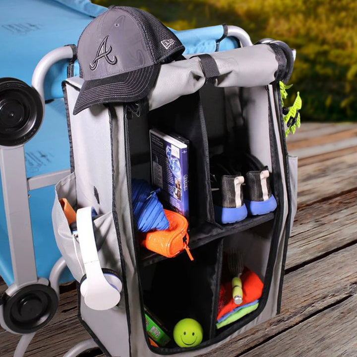 Disc-O-Bed Kid-O-Bunk Camping Cots Storage Cabinet for Travel, Grey (Open Box)