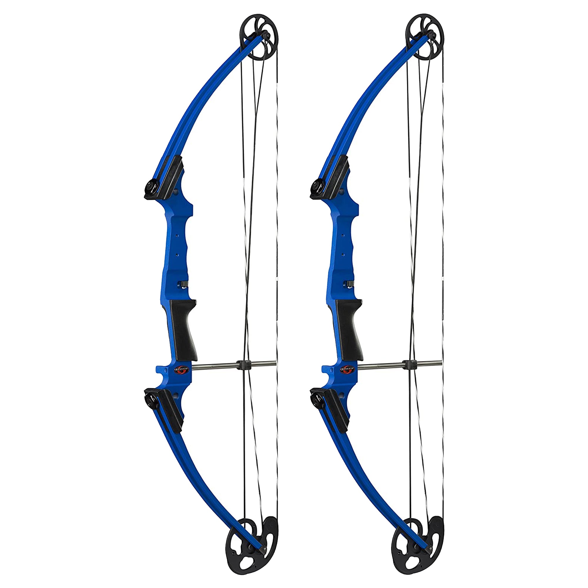 Genesis Archery Compound Bow with Adjustable Sizing, Left Handed, Blue (2 Pack)