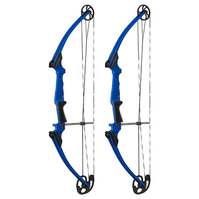 Genesis Archery Compound Bow with Adjustable Sizing, Left Handed, Blue (2 Pack)