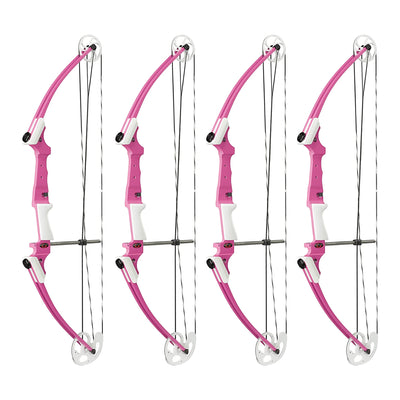 Genesis Archery Compound Bow with Adjustable Sizing, Right Handed, Pink (4 Pack)