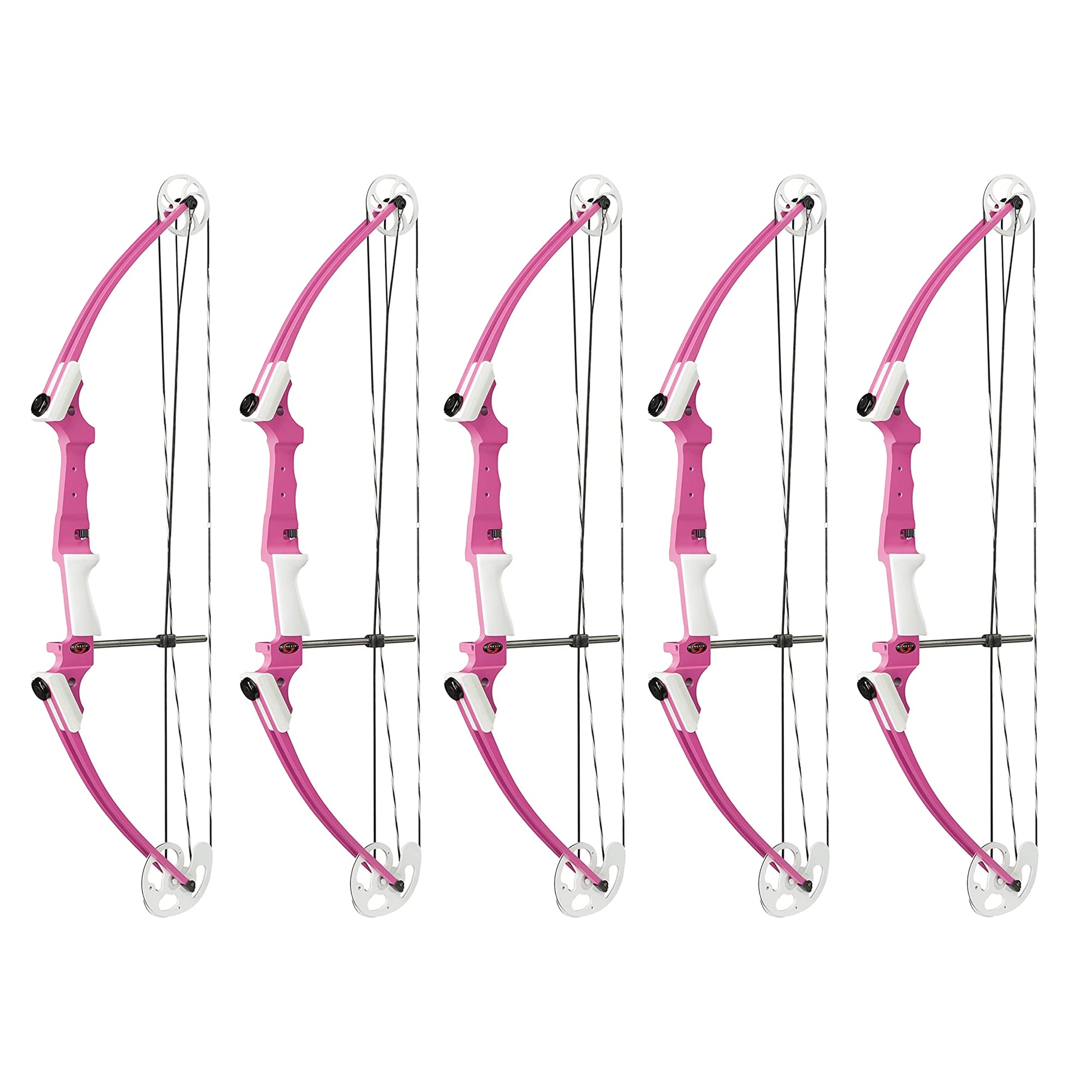Genesis Archery Compound Bow with Adjustable Sizing, Right Handed, Pink (5 Pack)