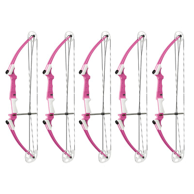 Genesis Archery Compound Bow with Adjustable Sizing, Right Handed, Pink (5 Pack)