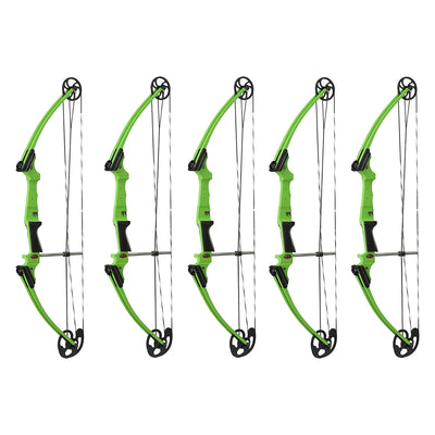 Genesis Archery Original Adjustable Right Handed Compound Bow, Green (5 Pack)