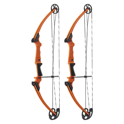 Genesis Archery Original Adjustable Left Handed Compound Bow, Orange (2 Pack)