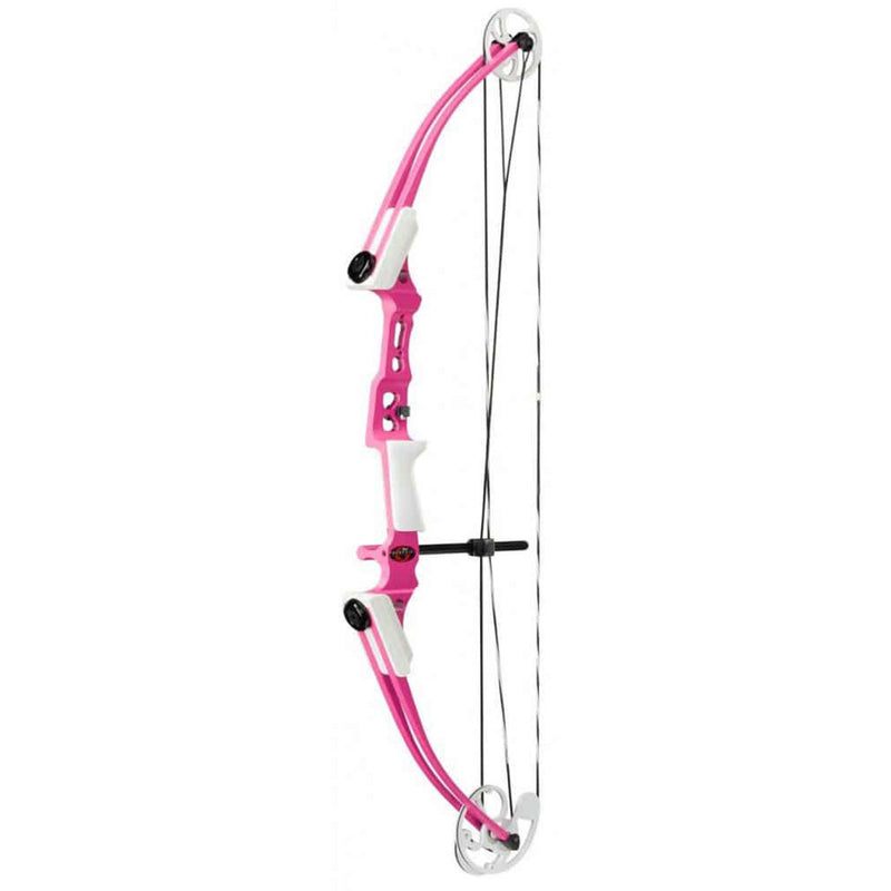 Genesis Archery Mini Right Hand Compound Bow, Arrow & Quiver Set, Pink (2 Pack)