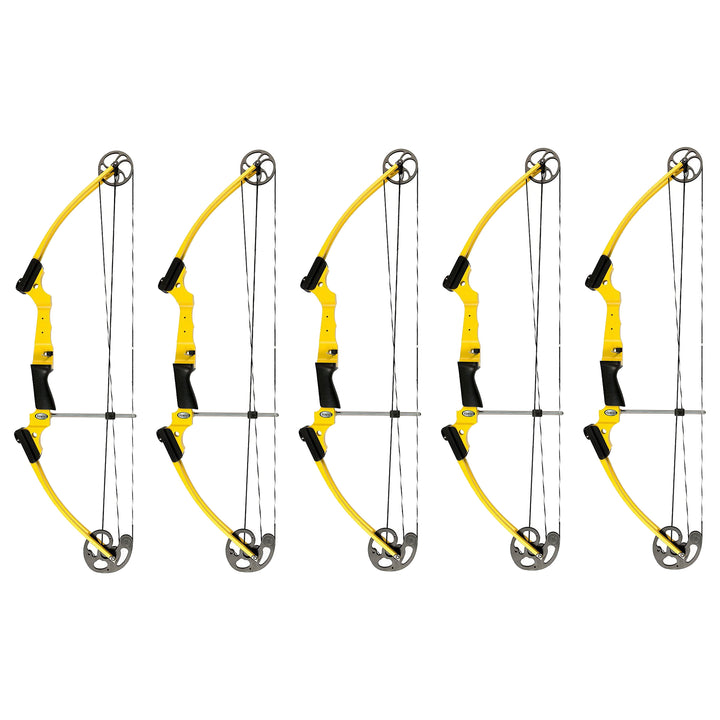 Genesis Archery Original Adjustable Right Handed Compound Bow, Yellow (5 Pack)