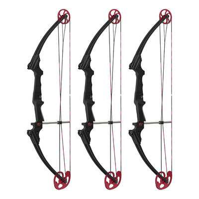 Genesis Archery Original Adjustable Right Handed Compound Bow, Black (3 Pack)