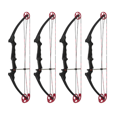 Genesis Archery Original Adjustable Right Handed Compound Bow, Black (4 Pack)