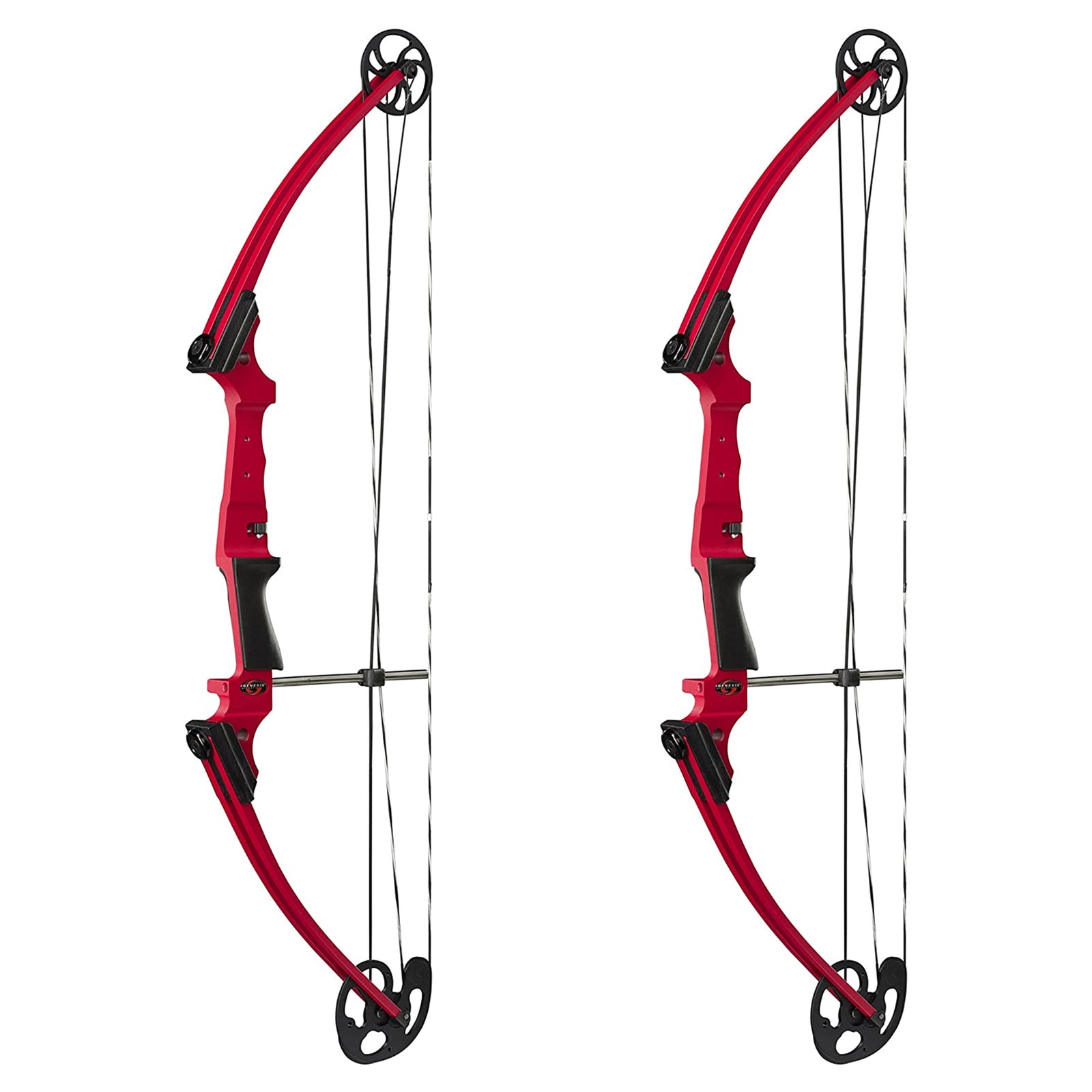 Genesis Archery Compound Bow Adjustable Sizing for Right Handed, Red (2 Pack) - VMInnovations