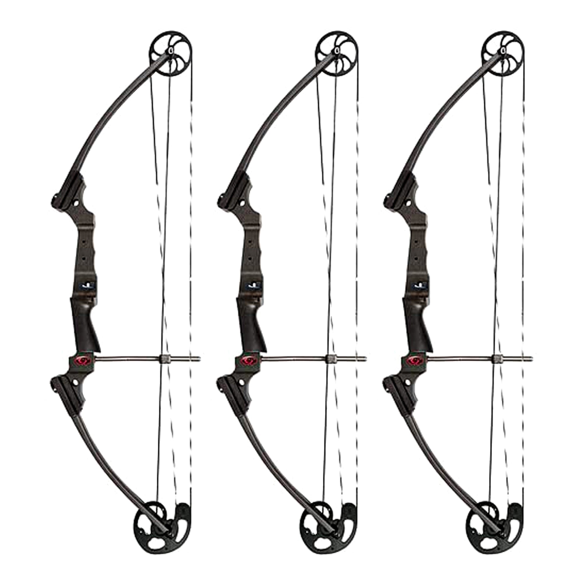 Genesis Archery Compound Bow Adjustable Sizing for Left Handed, Carbon (3 Pack)