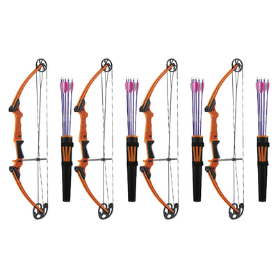 Genesis Archery Original Left Hand Compound Bow Kit w/Arrows & Quiver (4 Pack)