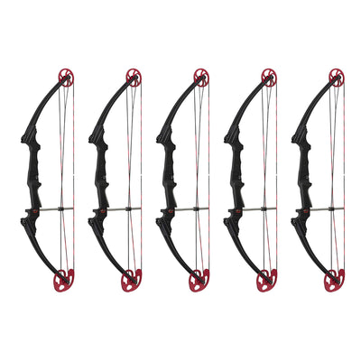 Genesis Archery Compound Bow Adjustable Sizing for Left Handed, Black (5 Pack)