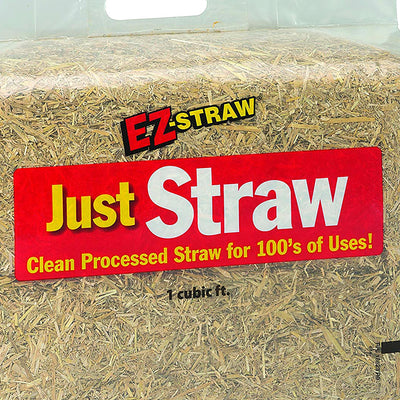 Rhino Seed EZ Straw Just Straw 1 cu. ft. Processed Clean Seeding Bale (2 Pack)