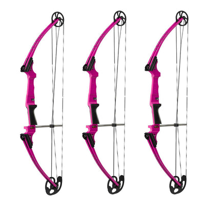 Genesis Archery Compound Bow Adjustable Sizing for Right Handed, Purple (3 Pack)
