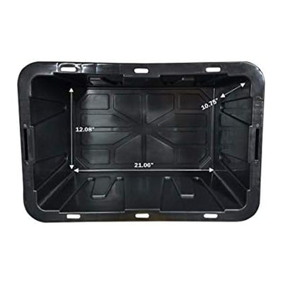 Homz 15 Gal Durabilt Storage Container w/Snap Lid, Black/Yellow(2 Pk)(Open Box) - VMInnovations