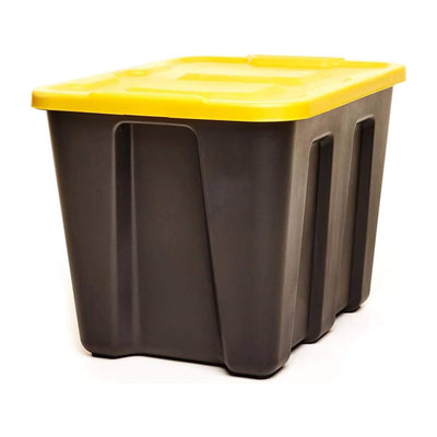 HOMZ Durabilt Heavy Duty 18 Gal Organizer Storage Tote Bins with Lids, (4 Pack) - VMInnovations