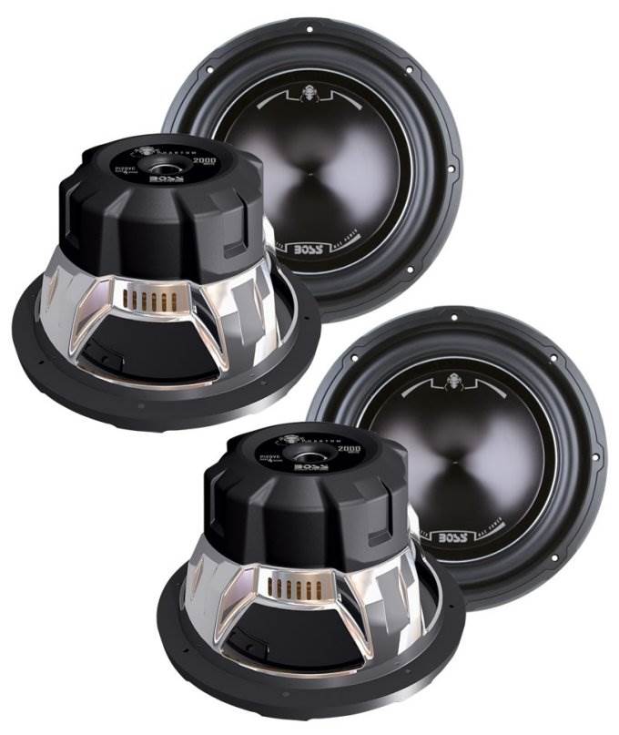4) BOSS AUDIO P12DVC 12" 8000W Car Power Subwoofers Subs Woofers DVC 4 Ohm