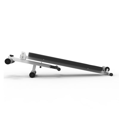 Marcy Folding Utility Bench Slant Board w/Headrest for Exercise, White (Used) - VMInnovations
