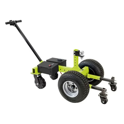 Tow Tuff 7500 Pound Capacity Electric Trailer Dolly with Pnuematic Tires, Green