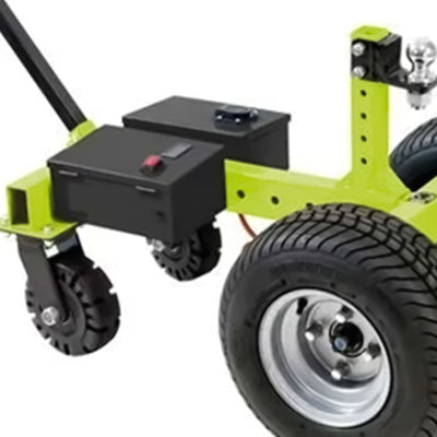 Tow Tuff 7500 Pound Capacity Electric Trailer Dolly with Pnuematic Tires, Green - VMInnovations