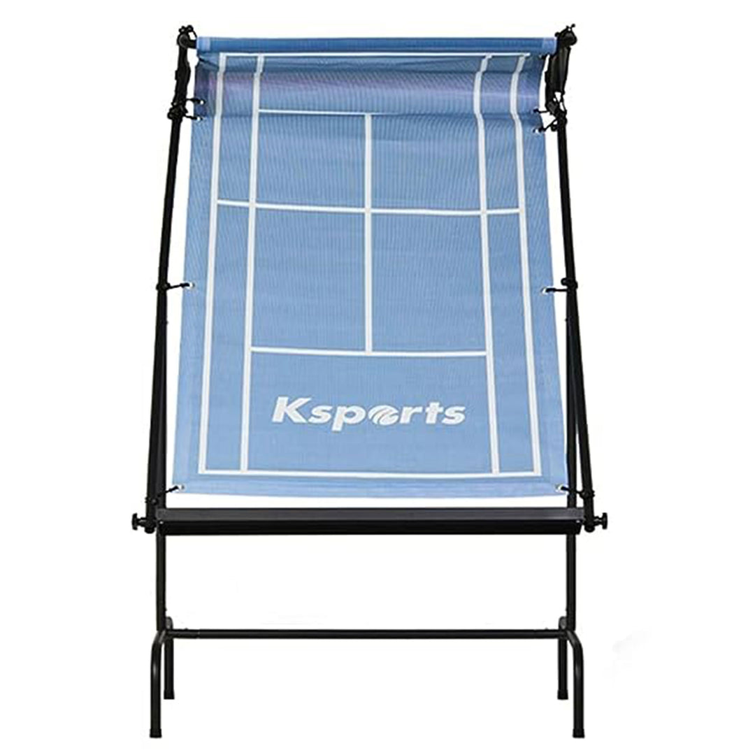 Ksports Racket Sports Indoor Outdoor Tennis Rebounder Net with Carry Bag, Blue