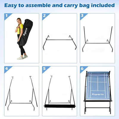 Ksports Racket SportsTennis Rebounder Net with Carry Bag, Blue (Used) - VMInnovations