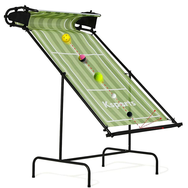 Ksports Racket Sports Tennis Rebounder Net with Carry Bag, Green (Open Box) - VMInnovations
